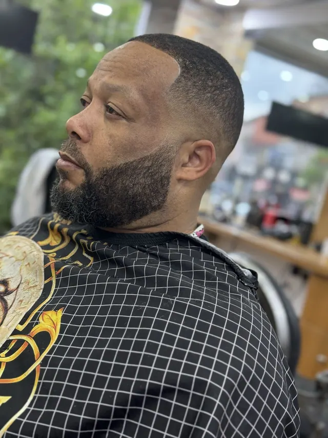 A beard shaped at Snipz Barber